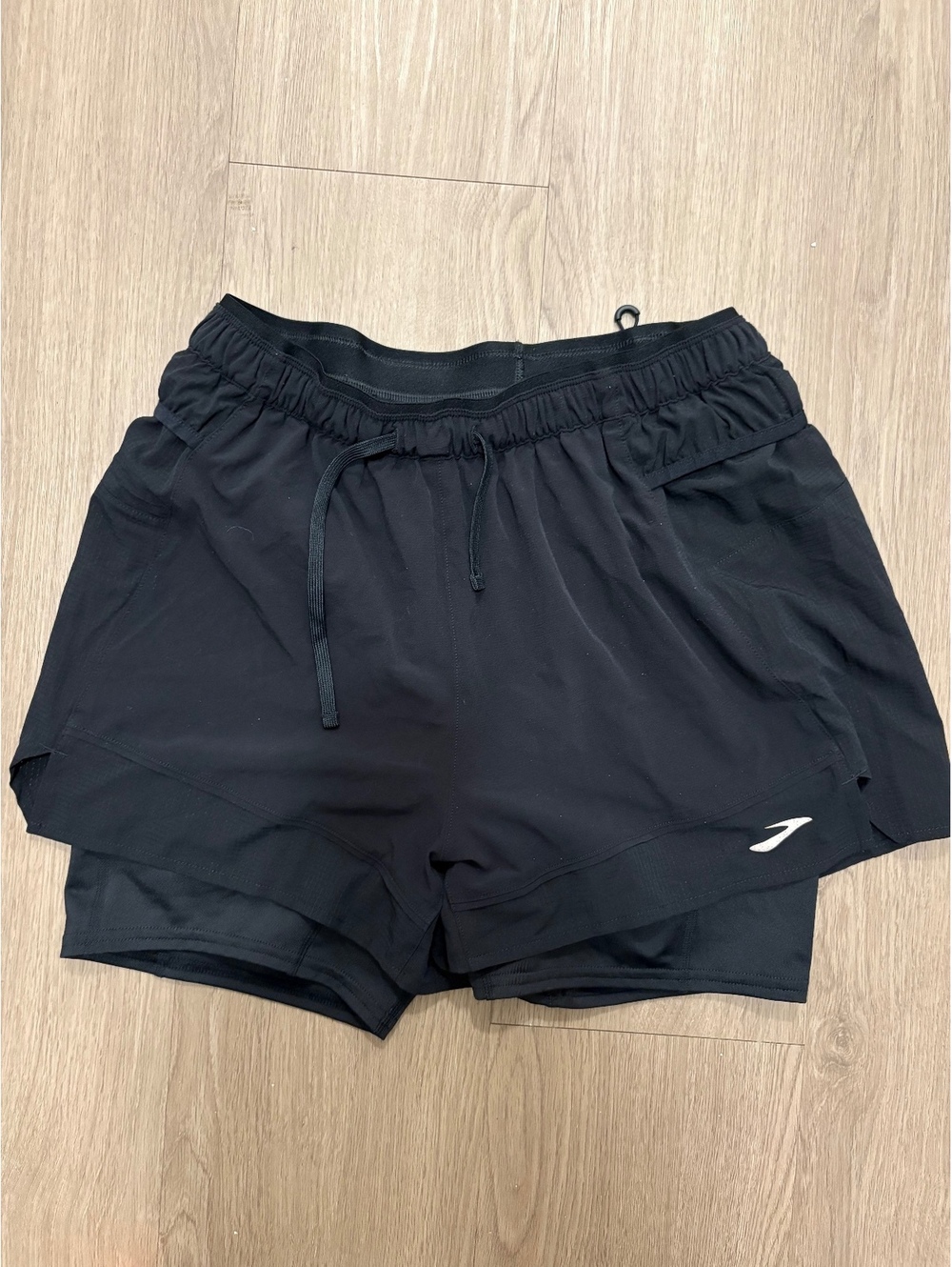 Brooks Women's Running Shorts Size Small Black Lightweight Athletic Shorts